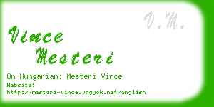 vince mesteri business card